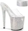 BEJEWELED-812RS Damen Slipper von Pleaser, Transparent Produktbild-Vorschau 1