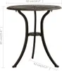 A bronze-colored garden table with dimensions indicated. Náhled obrázku produktu