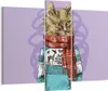 Bild auf Leinwand - Leinwandbild - Katze Schal Illustration Produktbild-Vorschau 1