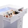 VANITII Coiffeuse avec éclairage LED 6 Tiroirs Blanc 92 x Voir les images du produit 6