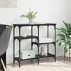 Konsola Czarny Dąb 80 x 29 x 75 cm Materiał drewnopochodny Podgląd zdjęcia produktu 3