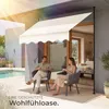 tectake® Klemmmarkise mit Handkurbel einfache Montage Produktbild-Vorschau 6