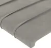 vidaXL Čelá postele Svetlosivé 144x5x78/88 cm Zamat Náhľad obrázku produktu 4