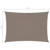 vidaXL Sonnensegel Oxford-Gewebe Rechteckig 2x4 m Taupe Produktbild-Vorschau 13
