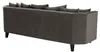 Casa Padrino Luxus Sofa mit Kissen Dunkelgrau / Schwarz 240 Produktbild-Vorschau 4