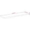 vidaXL Étagère murale 70x20x2,5 cm Rectangulaire Bois Voir les images du produit 8