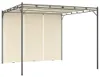 vidaXL Gartenpavillon mit Seitenvorhang 3x3x2,25 m Creme Produktbild-Vorschau 6