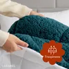 CASABEL Piumone Sherpa Extra Caldo 600g/m², 240x260cm, Blu Anteprima dell’immagine prodotto 3