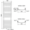 Mexen Bachus grzejnik łazienkowy 1600 x 500 mm, 679 W, Podgląd zdjęcia produktu 6