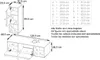 Diagrams and measurements for a bathroom furniture set. Produktbild-Vorschau