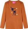 Kinder-Langarmshirt Cognac 128 Produktbild-Vorschau 1