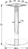 Tischgestell aus Edelstahl, Tischbeine SH-3001-1/S, für Produktbild-Vorschau 2