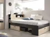 Bett mit Kopfteil mit Kommode und Schubladen - 120 x 190 cm Produktbild-Vorschau 2