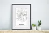MuchoWow® Gerahmtes Poster Minden - Stadtplan - Karte 30x40 Produktbild-Vorschau 6