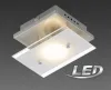 Briloner LED Deckenleuchte Chrom Glas Tell Eckig 3W GU10 Produktbild-Vorschau 3