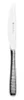 A close-up, side view of a dessert knife with a textured handle. Produktbild-Vorschau