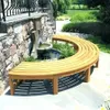 Teako Design Baumbank Fermo S-Form Teakholz Massiv 180cm Produktbild-Vorschau 4