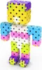 A colorful toy robot made of building blocks. Podgląd zdjęcia produktu