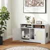 COSTWAY 108x50,5x73,5 cm kočičí záchůdek pro 2 kočky, Náhled obrázku produktu 9