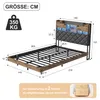 INONEFT Schwebendes Bett 140x200 cm mit RGB LED, Produktbild-Vorschau 12