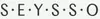The image shows the letters S, E, Y, S, S, O with dots between them. Náhled obrázku produktu