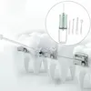 A close-up illustration of a water flosser cleaning braces on teeth, with a separate inset showing the product and its accessories. Náhľad obrázku produktu