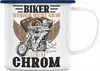 Trendation - Biker Werden Nicht Grau Das Ist Chrom Emaille Produktbild-Vorschau 1