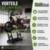 Motorradhebebühne hydraulisch 450 kg Extra-Breit 68 cm Produktbild-Vorschau 9