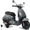 Jamara Ride-on Kinder Elektro Roller Vespa grau Produktbild-Vorschau 4