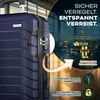 tillvex® Reisekoffer Set 4-TLG. + Gepäckwaage, 8X Produktbild-Vorschau 4