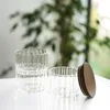 Aufbewahrungsbehälter aus Glas mit Holzdeckel, 3-teilig - Produktbild-Vorschau 3