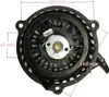 A close-up view of a black starter recoil assembly with measurement indicators. Produktbild-Vorschau