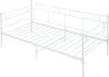 A white metal daybed frame is shown against a white background. Podgląd zdjęcia produktu