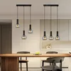 ZMH Závesná lampa do obývačky závesná lampa sklenená 3 Náhľad obrázku produktu 4