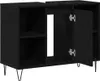 vidaXL Badezimmerschrank Schwarz 80 x 33 x 60 cm Produktbild-Vorschau 5