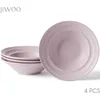 Teller Set 4-teiliges Keramik Ø21,2 cm – tiefe Suppen-, Produktbild-Vorschau 1