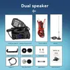A collage of images showing a ham radio and its accessories. Podgląd zdjęcia produktu