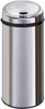 A standalone stainless steel automatic kitchen trash can with a black rim and lid. Anteprima dell’immagine prodotto