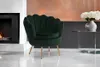 Gepolsterter Samtsessel im Muscheldesign mit Produktbild-Vorschau 2