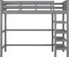 okwish Kinderbett 90 x 200 Hochbett mit Ablagefächern und Produktbild-Vorschau 8