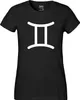 Huuraa Damen T-Shirt Zwillinge Sternzeichen Zeichen XL Produktbild-Vorschau 2