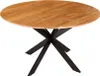 Massiver Esstisch GALAXIE 130cm rund natur Akazienholz Produktbild-Vorschau 13