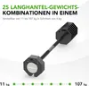 Tunturi Rapid Verstellbare Langhantel – 107-kg-Langhantel – Produktbild-Vorschau 7