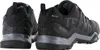 Rear view of a pair of black Adidas Terrex Swift R2 GTX hiking shoes. Náhled obrázku produktu