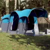 vidaXL Tunnel-Familienzelt 8 Personen Blau Wasserdicht Produktbild-Vorschau 2
