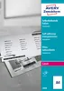 Avery Zweckform 3480, Transparente, selbstklebende Folien, Produktbild-Vorschau 1