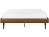 BELIANI Bett Braune Esche Gummibaumholz mit Lattenrost 160 Produktbild-Vorschau 4