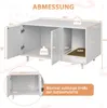 COSTWAY 2in1 Beistelltisch und Katzenschrank mit Produktbild-Vorschau 7