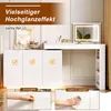Merax Schminktisch mit LED Spiegel, drehbarer L-förmiger Produktbild-Vorschau 7