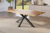 Esstisch 220x100 cm Baumkante Holz Wildeiche-Optik Produktbild-Vorschau 1